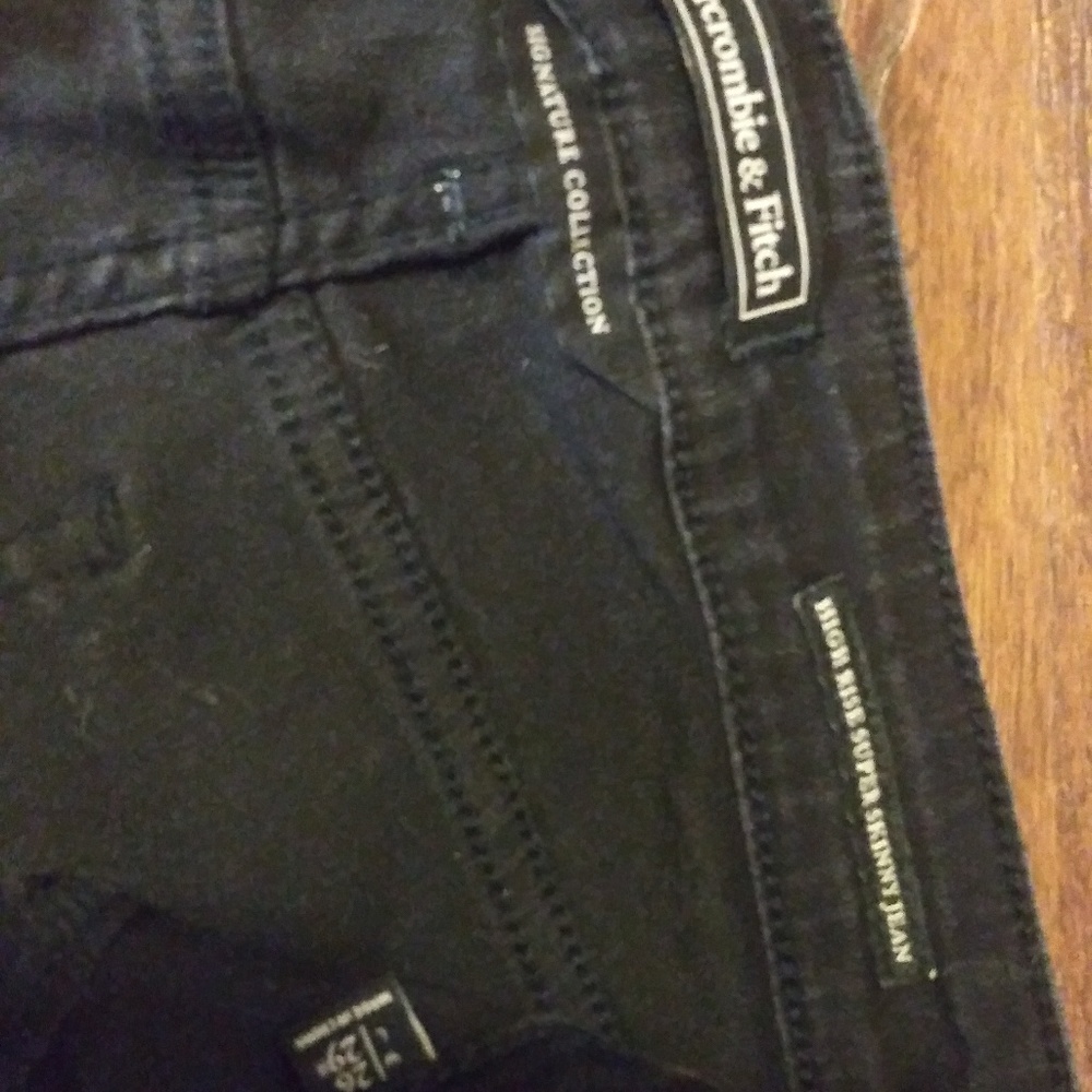 Abercrombie and fitch black skinny jeans